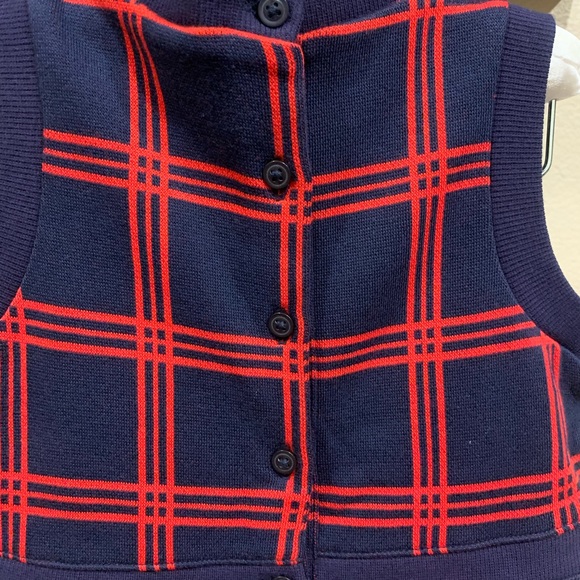 NWOT 4T janie and jack kids girls kint plaid holiday dress - Picture 4 of 8